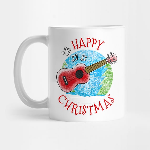 Christmas Ukulele Ukulelist Musician Xmas 2022 by doodlerob